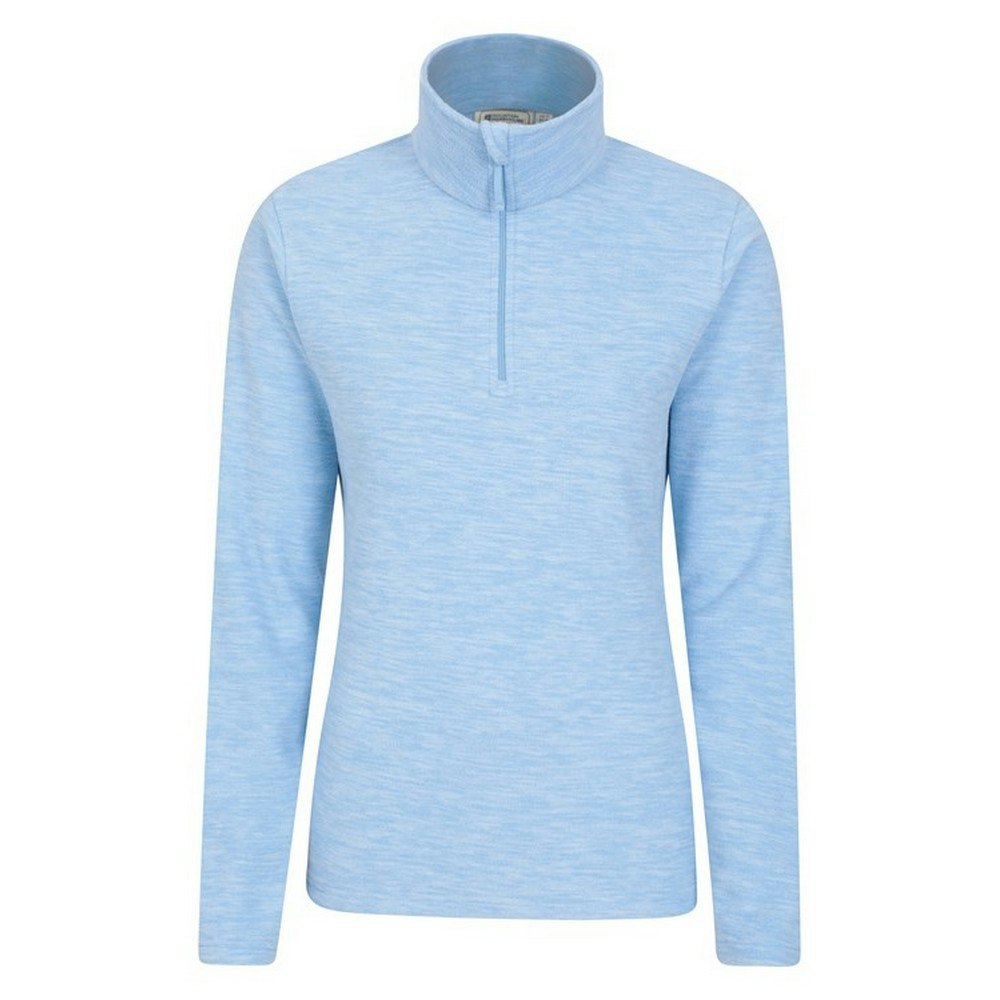 Mountain Warehouse Women's Blue Snowdon Melange Fleece Top - Corn - Corn - Size 16 Uk