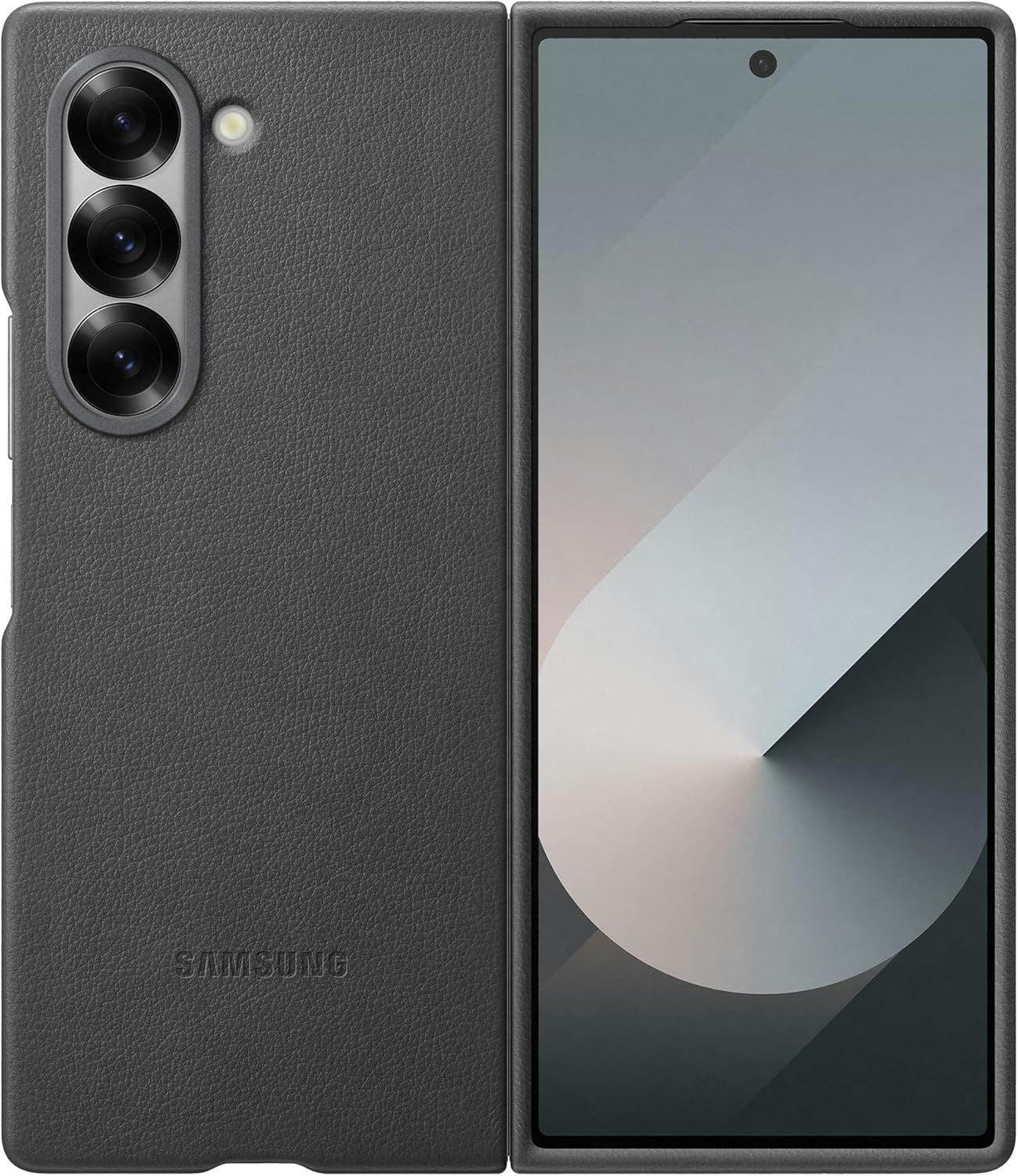 Samsung Grey Galaxy Z Fold 6 Faux Leather/Kindsuit Case - Ef-Vf956pjegww