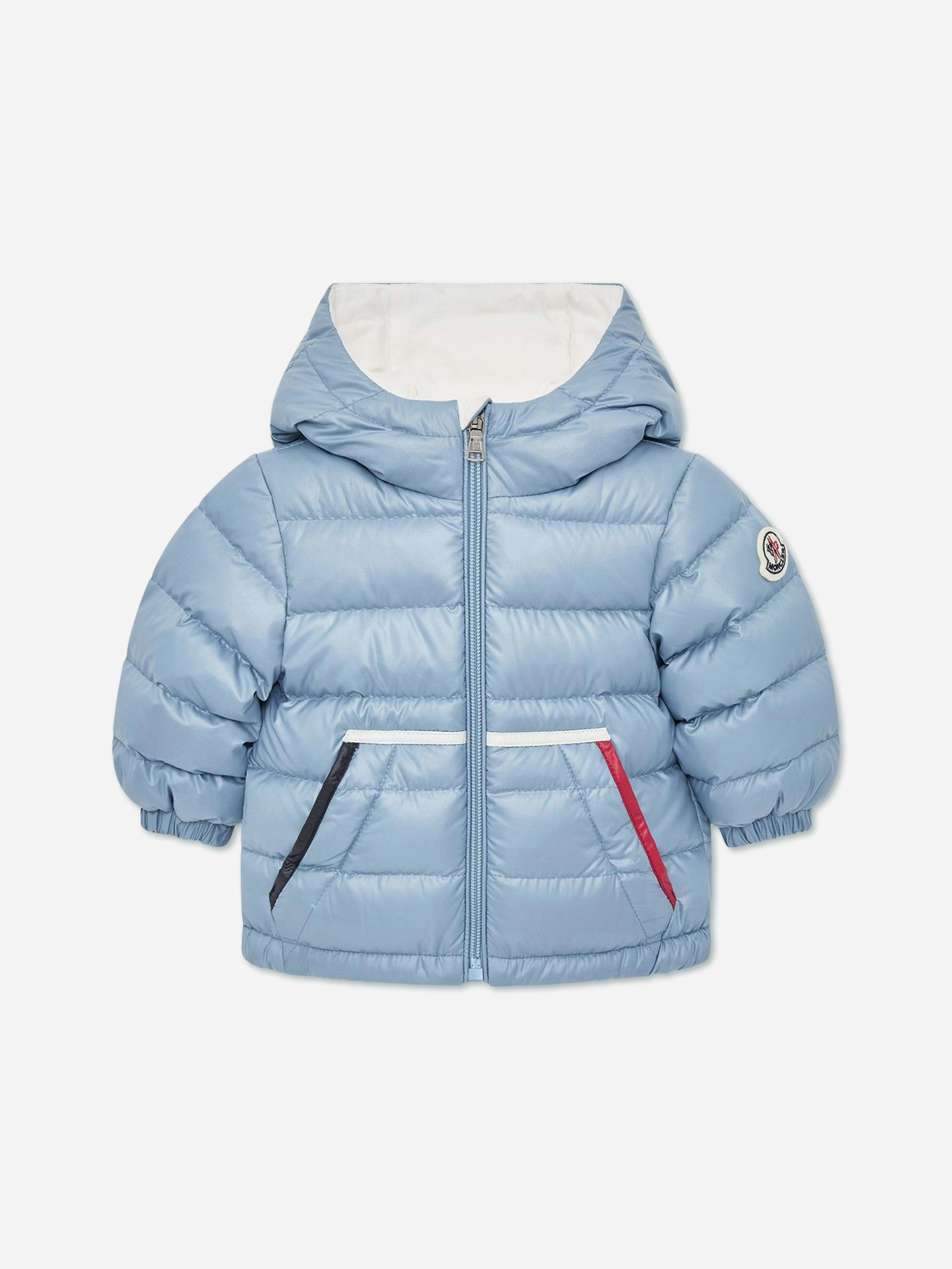 Moncler Enfant Men's Blue Baby Boys Down Padded Icarus Jacket In - 3 - 6 Mths