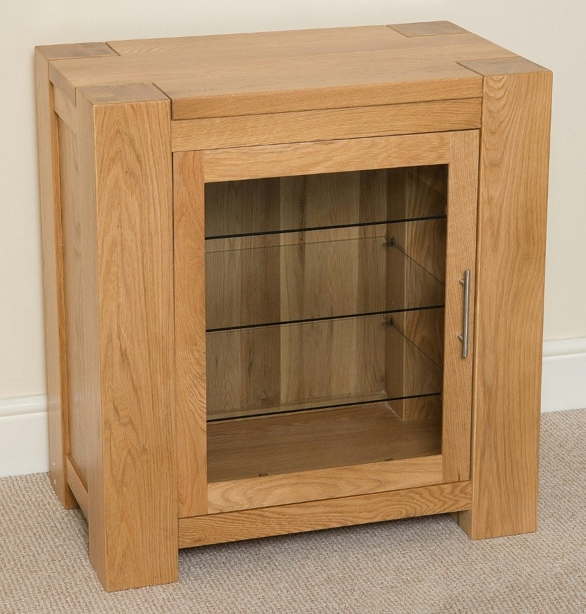 Rackhams Brown Kuba Solid Oak Media Unit With Storage