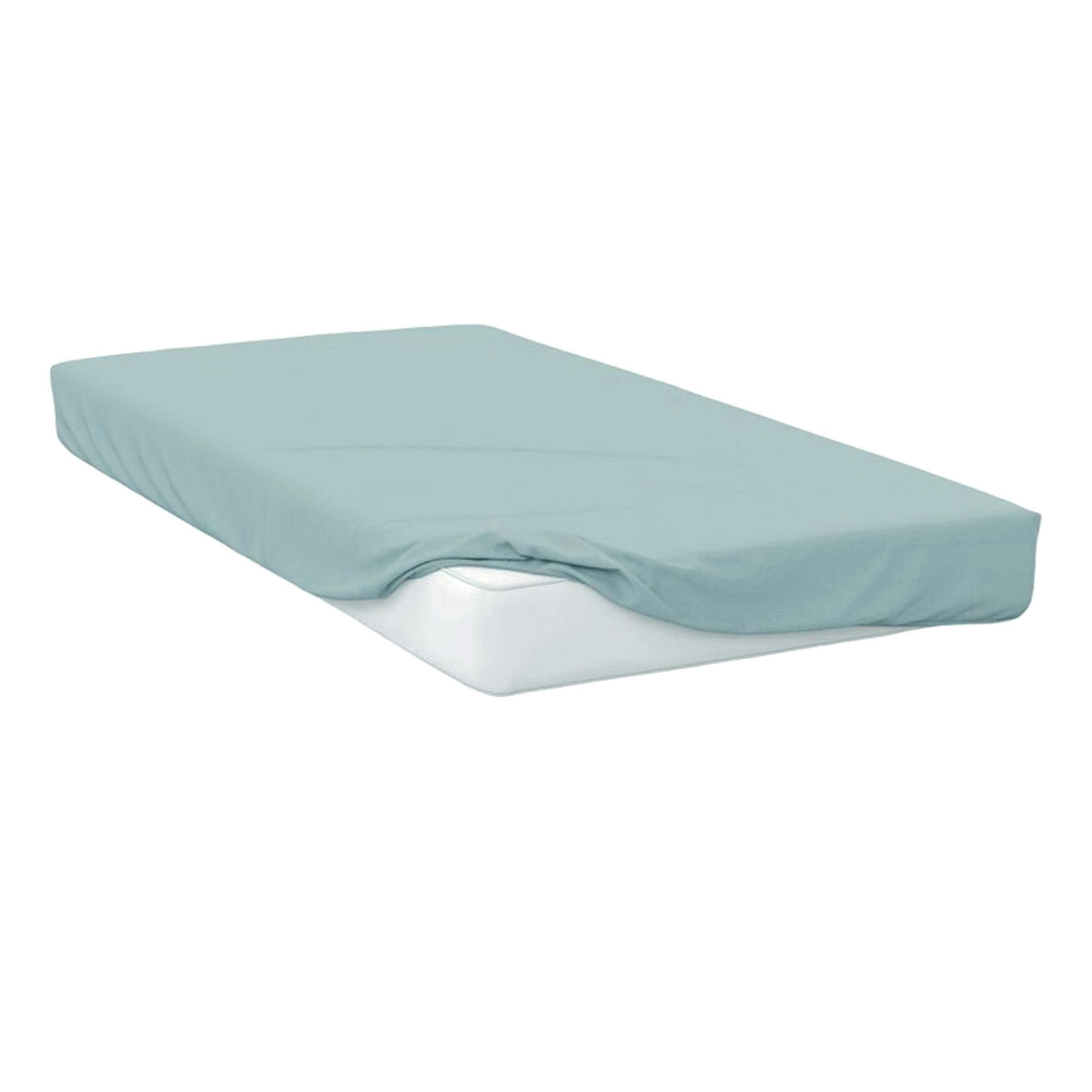 Belledorm Easycare Percale Fitted Sheet - Teal - Kingsize - Teal - 50% Cotton/50% Polyester