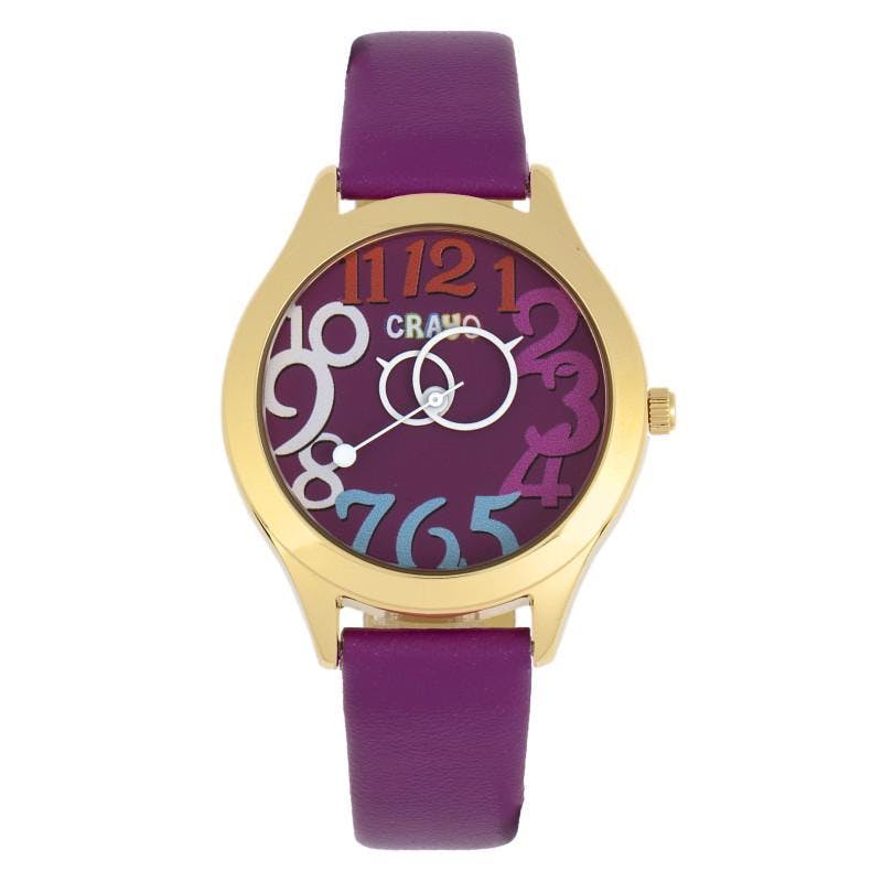 Crayo Unisex Purple Spirit Watch