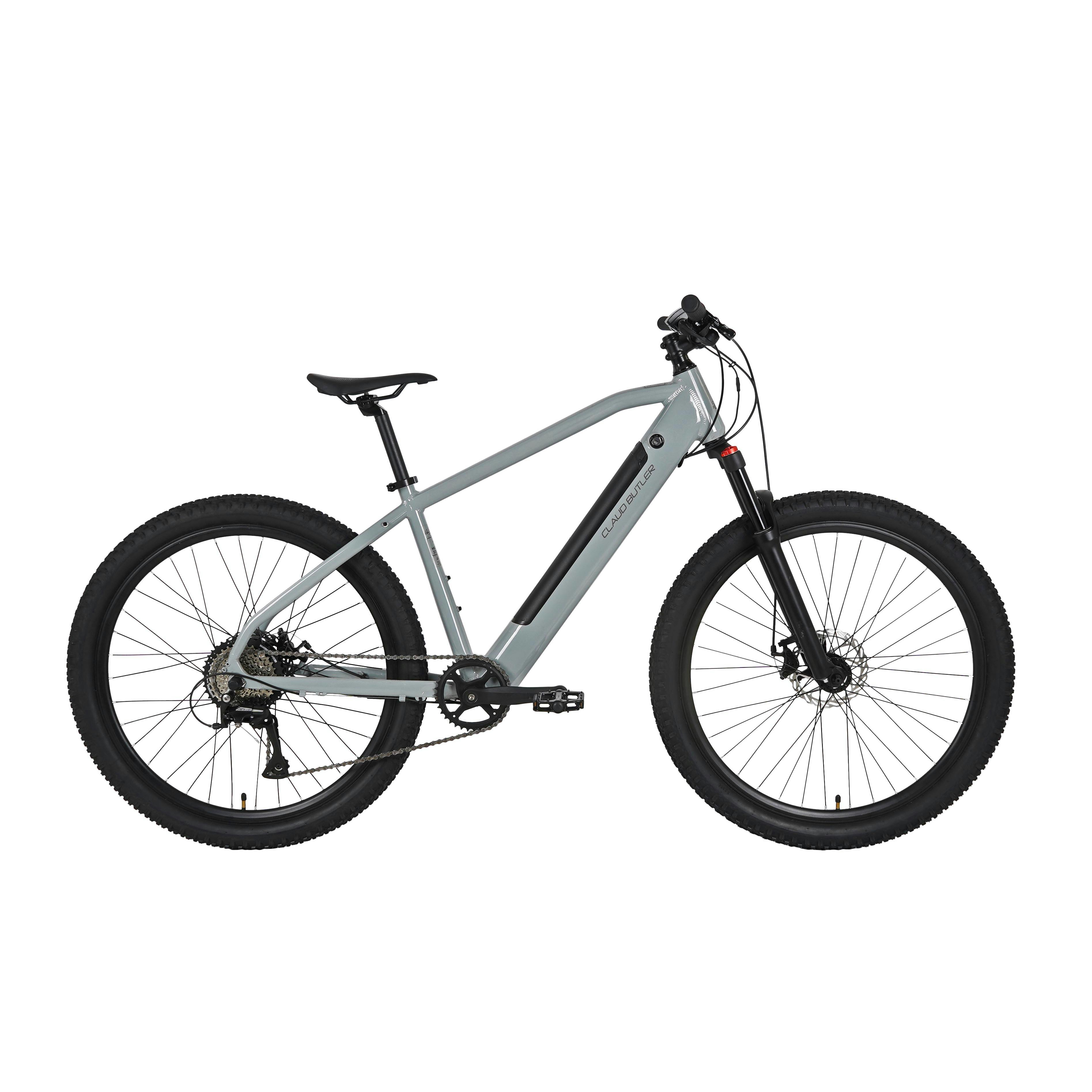 Claud Butler Ridge 1.0 Medium Electric Mountain Bike - Grey, Silver/Grey - Image 3