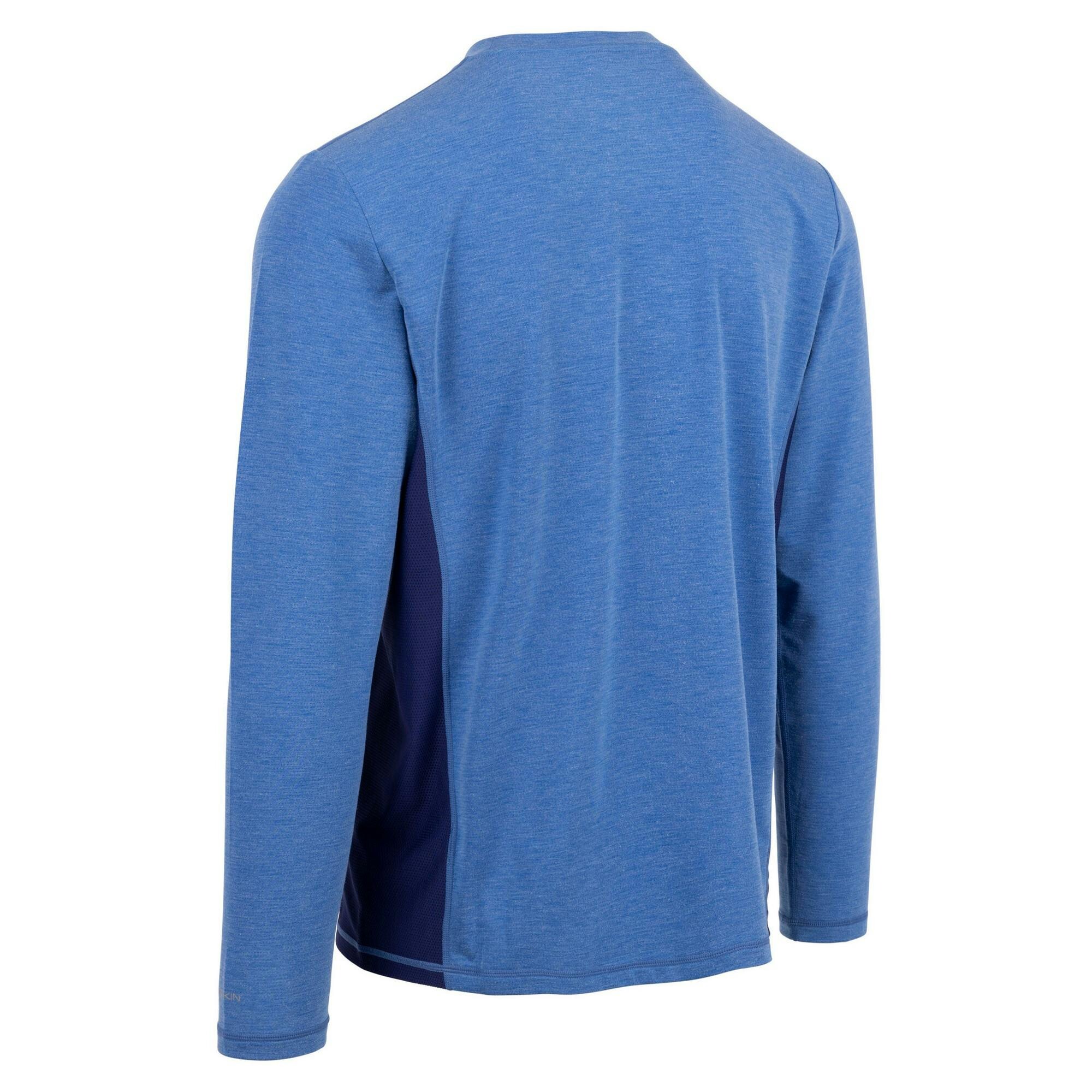 Trespass (Xl, Blue Marl) Mens Charlie Long-Sleeved T-Shirt - Image 2