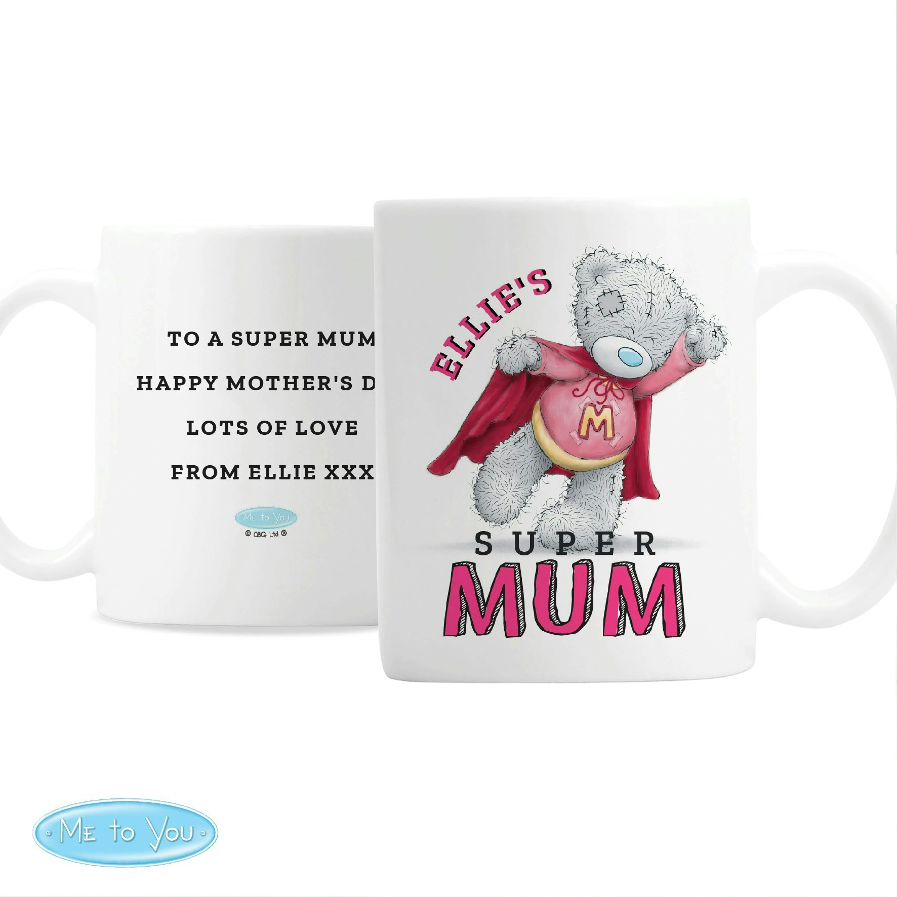 Personalised Memento Company Personalised Me To You Super Mum Mug