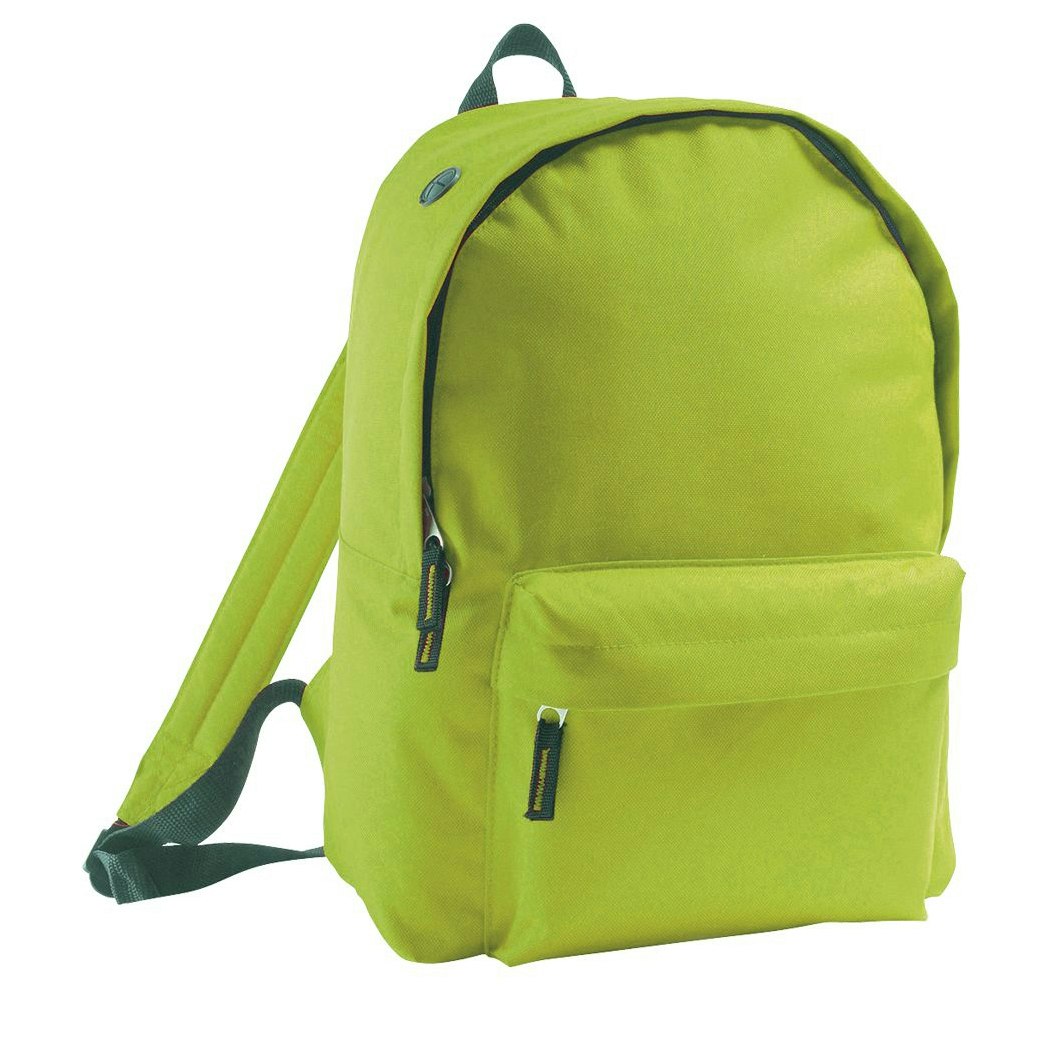 SOLS Childrens Unisex Kids Rider School Backpack / Rucksack (Apple Green) - One Size - Image 2