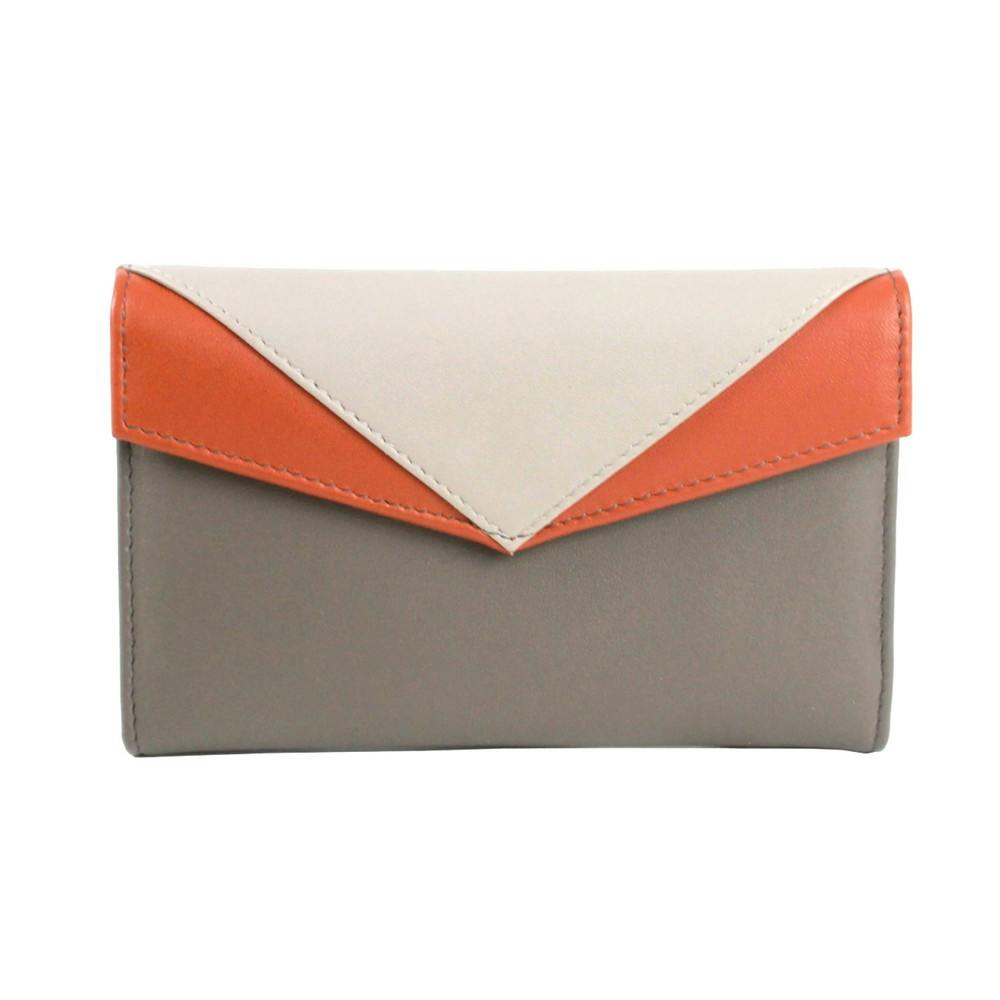 Eastern Counties Leather Women's Macy Leather Purse - Taupe/Russet - Taupe/Russet - One Size - 100% Leather