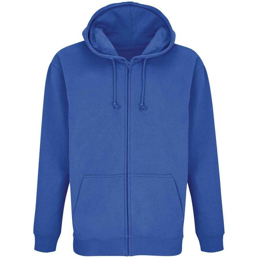 SOLS Unisex Adult Carter Full Zip Hoodie (Royal Blue) - Size Medium - Image 2
