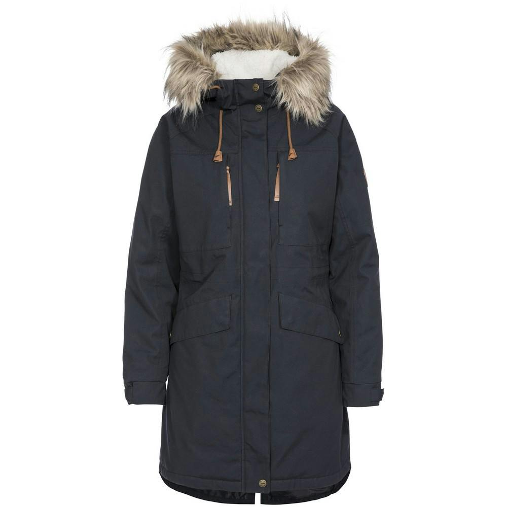 Trespass Womens/Ladies Faithful Waterproof Jacket (Dark Grey) - Size Medium - Image 4