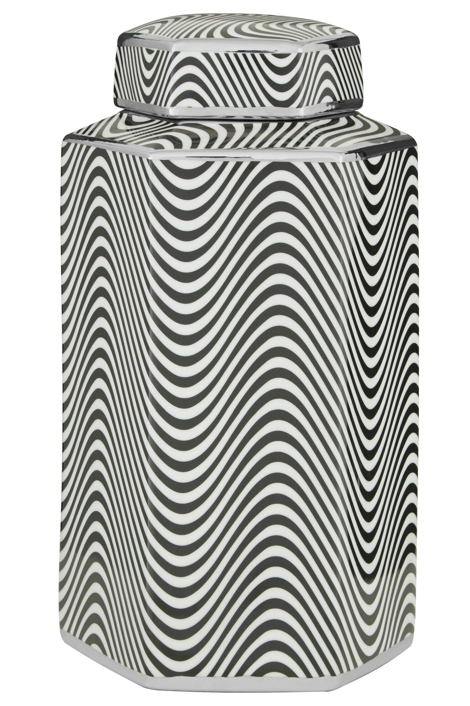 Orsina Unisex Multicolor Celeste Small Ceramic Jar - Image 3