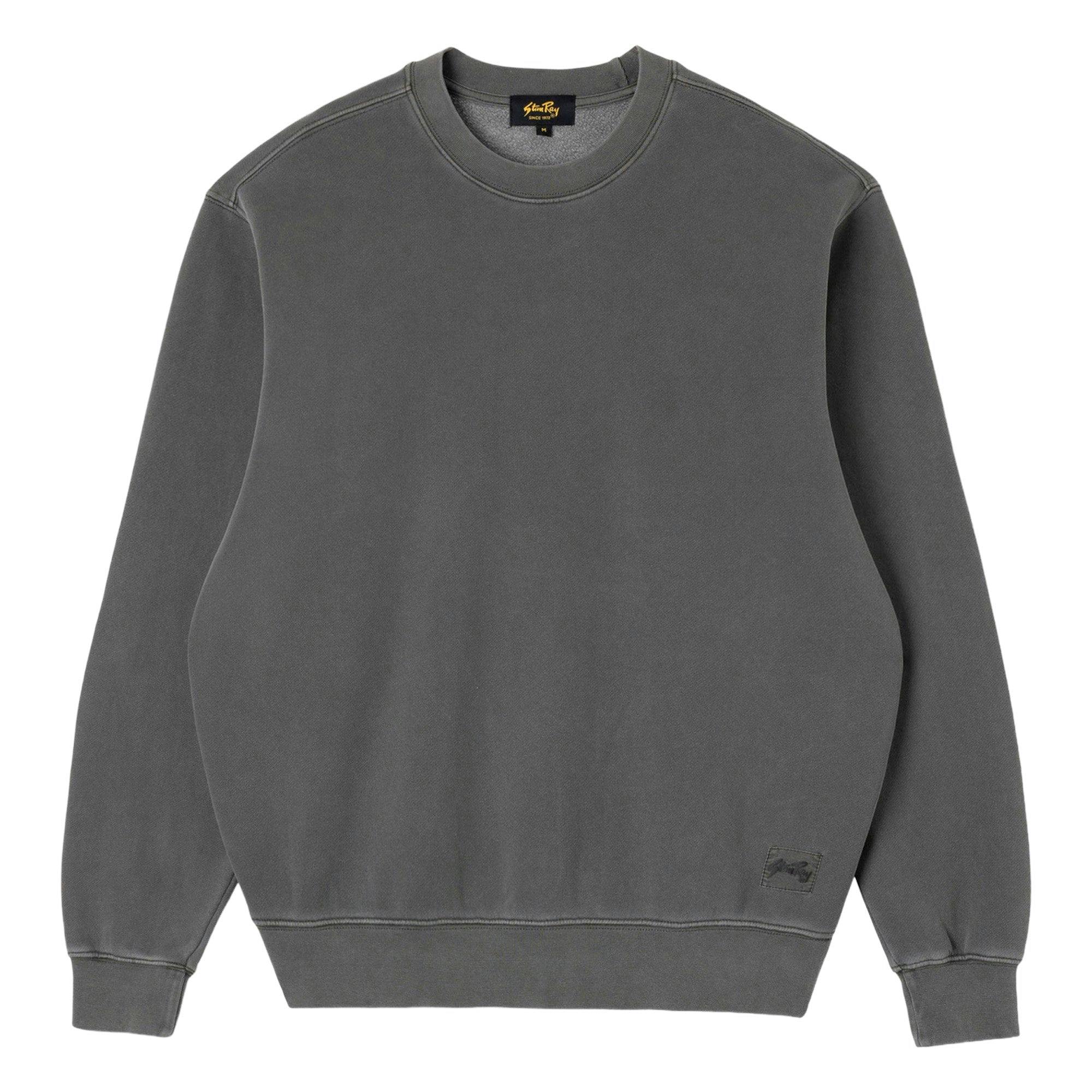 Stan Ray Unisex Black Patch Crew Sweat - Washed - Small