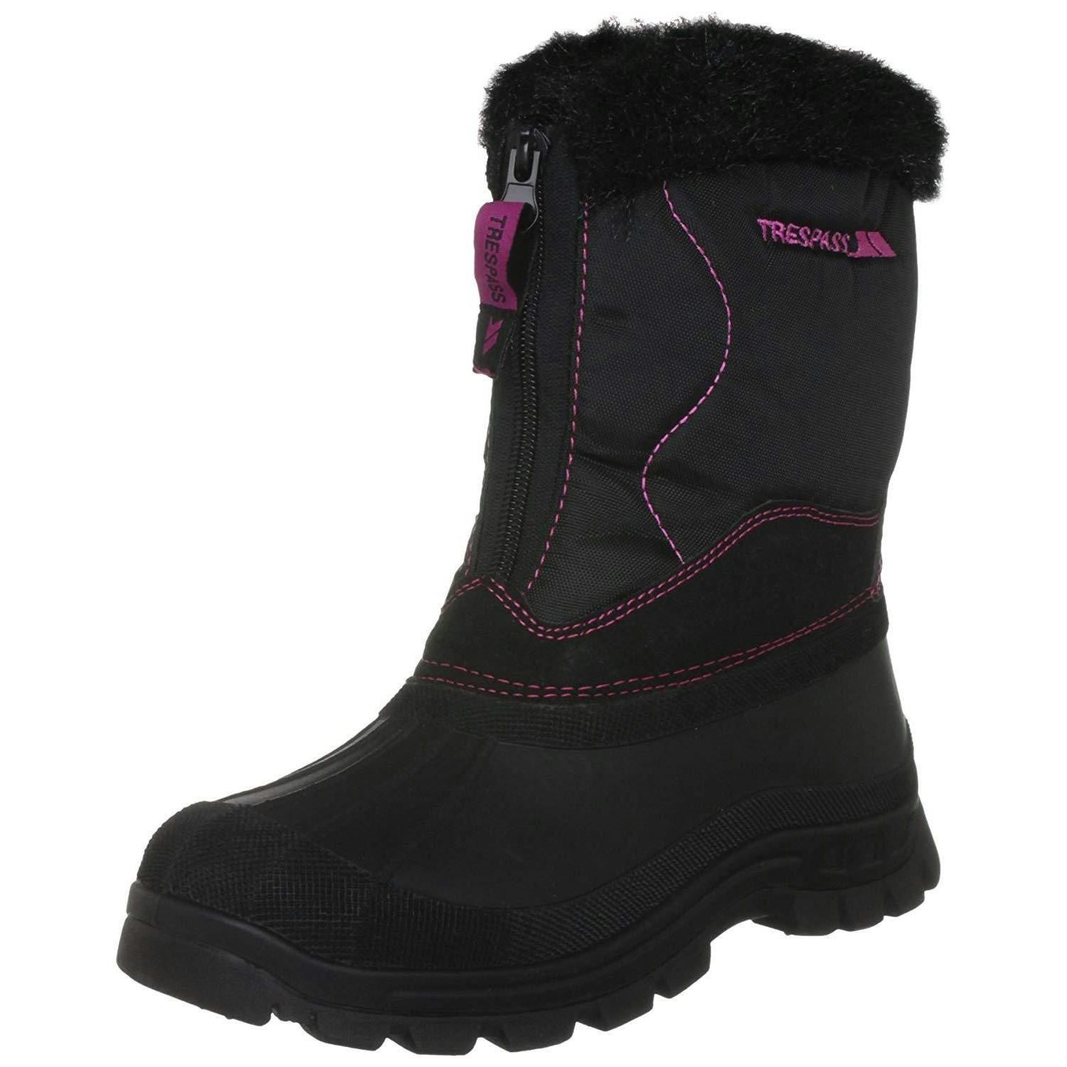 Trespass Women's Zesty Snow Boots in Black | Size: 6 - Image 3