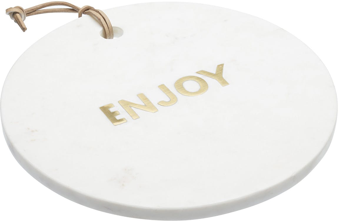 Rackhams White Artesá Round Marble Cheese Board - Marble - Serving Board