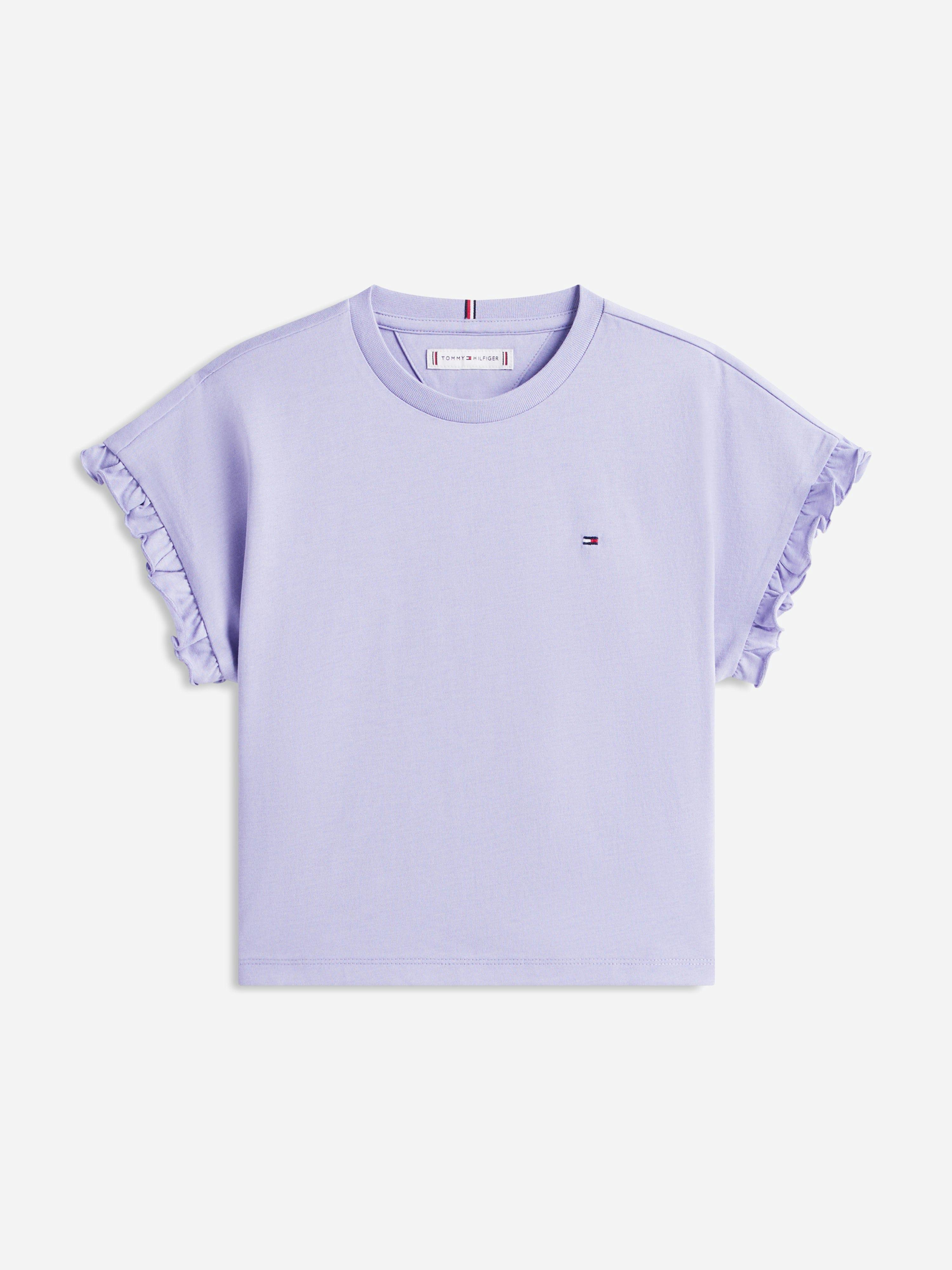 Tommy Hilfiger Girls Purple Essential Top In - 14 Yrs