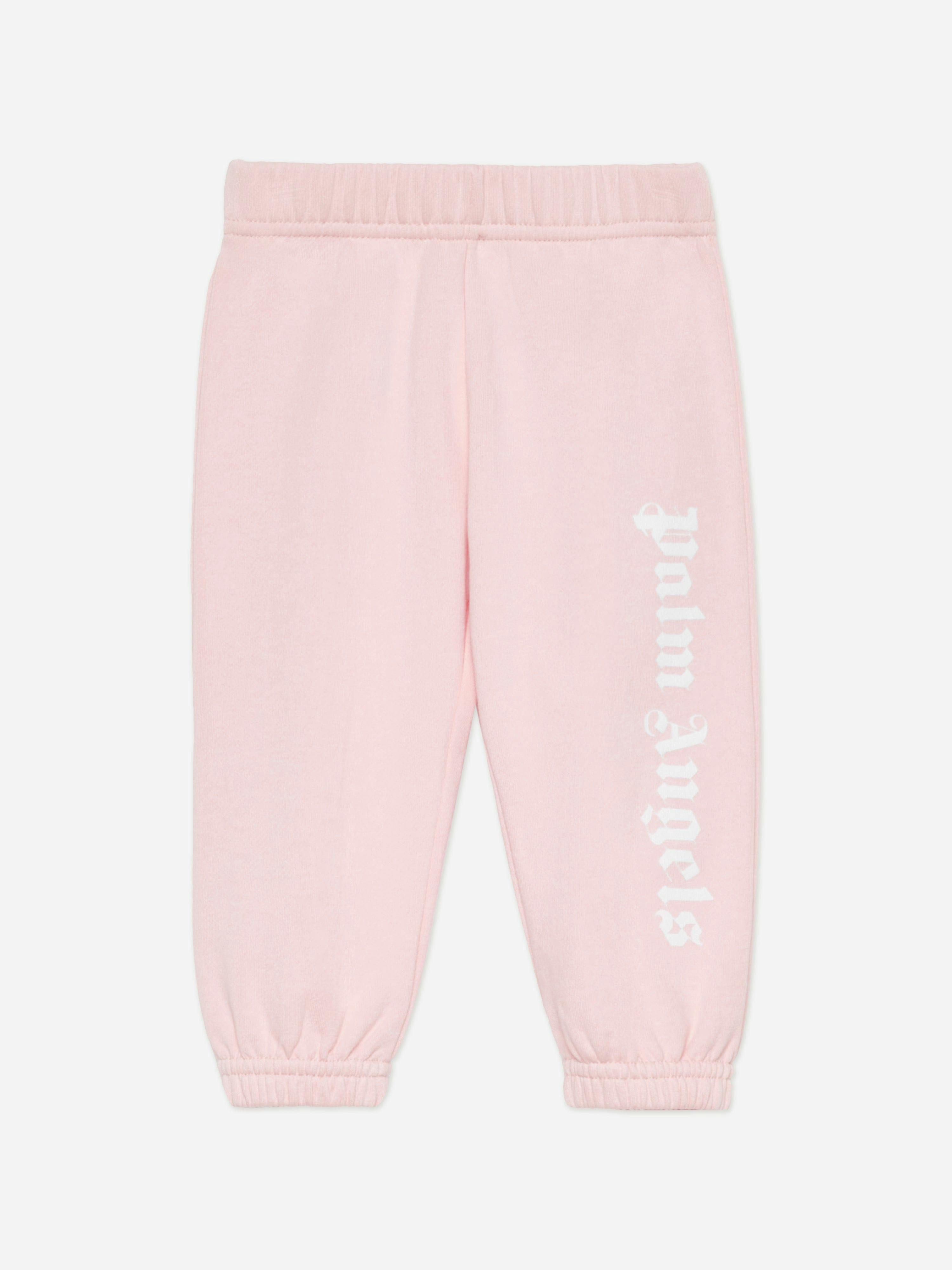 Palm Angels Women's Pink Baby Girls Overlogo Joggers In - 18 Months