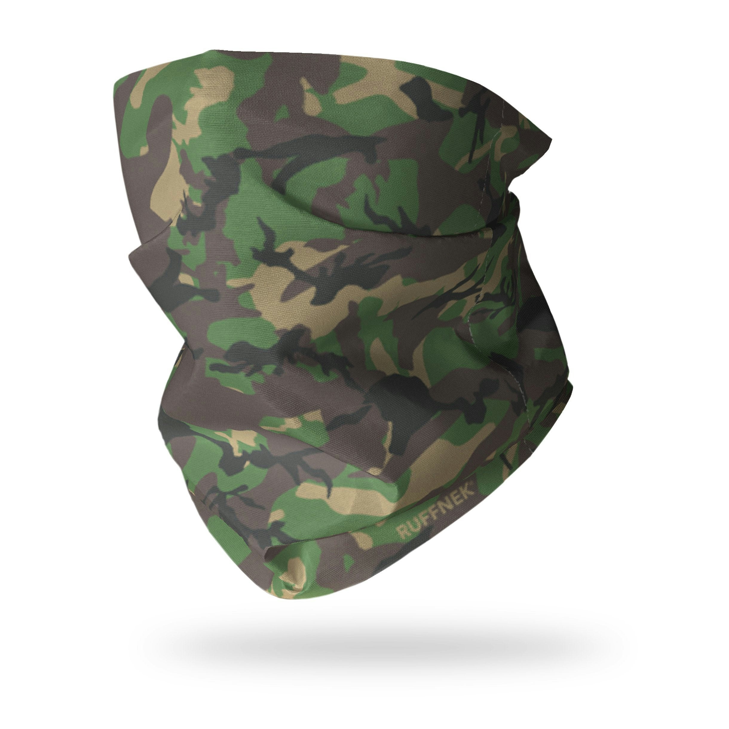 Ruffnek Unisex Green Woodland Camouflage Snood Tube Scarf