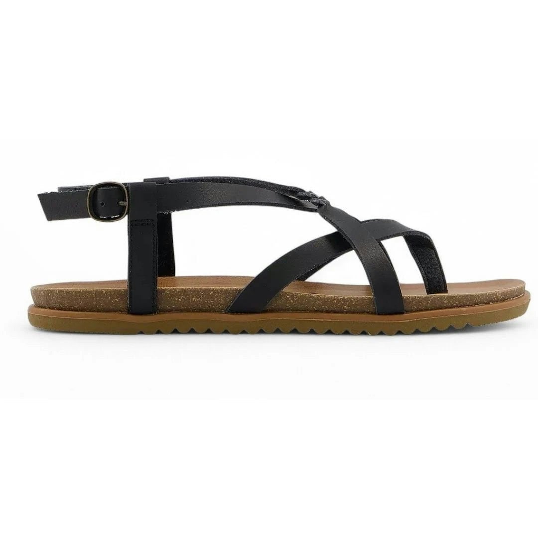Blowfish Malibu Women's Black Macarah B - Strappy Buckle Sandals - Uk 5