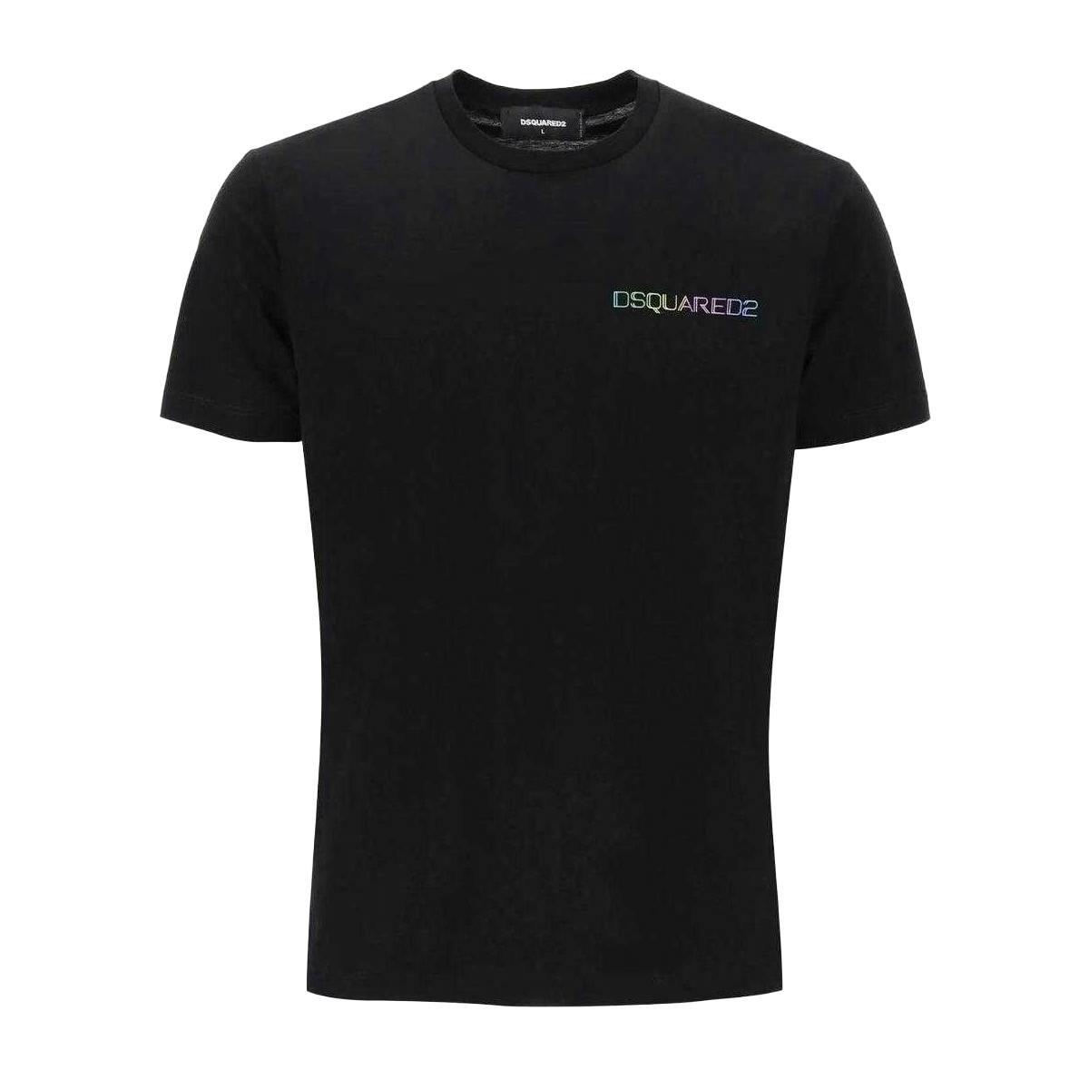 Dsquared2 Unisex Black Adult Logo Cool Fit T-Shirt - S - 100% Cotton