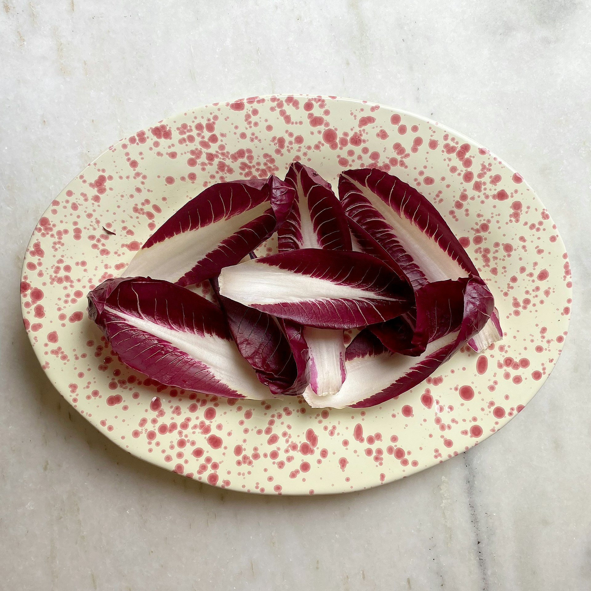 Hot Pottery Orange Serving Platter Cranberry