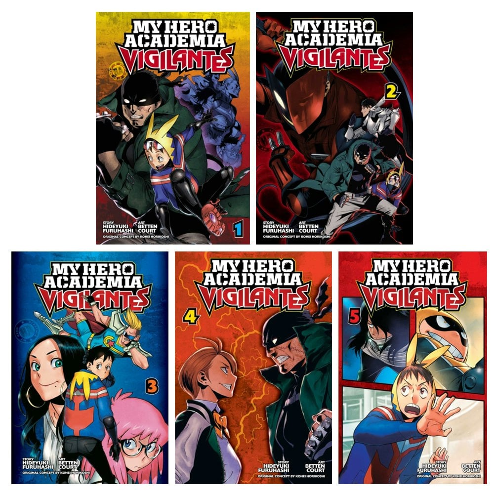 Viz Media My Hero Academia Vigilantes Volume 1-5 Collection 5 Books Set Series 1