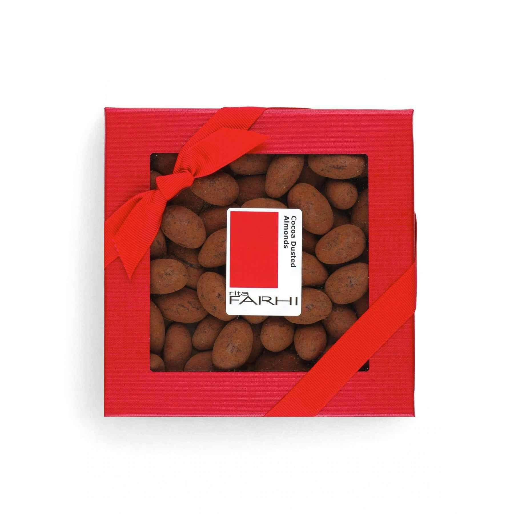 Rita Farhi Dark Cocoa Dusted Chocolate Almonds, Palm Oil Free, 200G