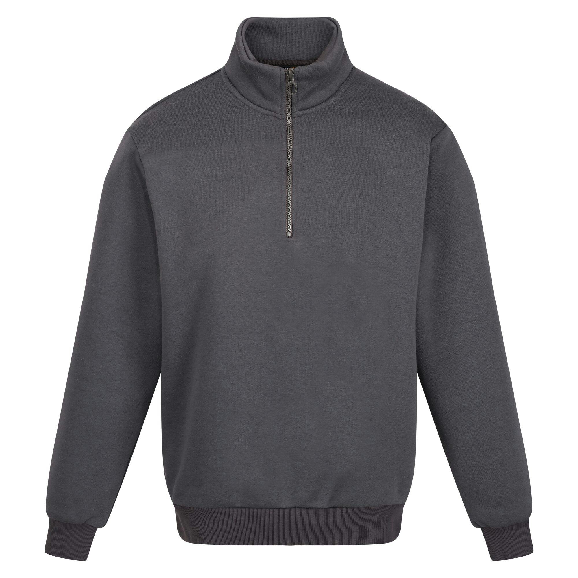 Regatta Men's Grey Professional Quarter Zip Sweatshirt - Seal - Seal - Xs - 65% Polyester/35% Cotton