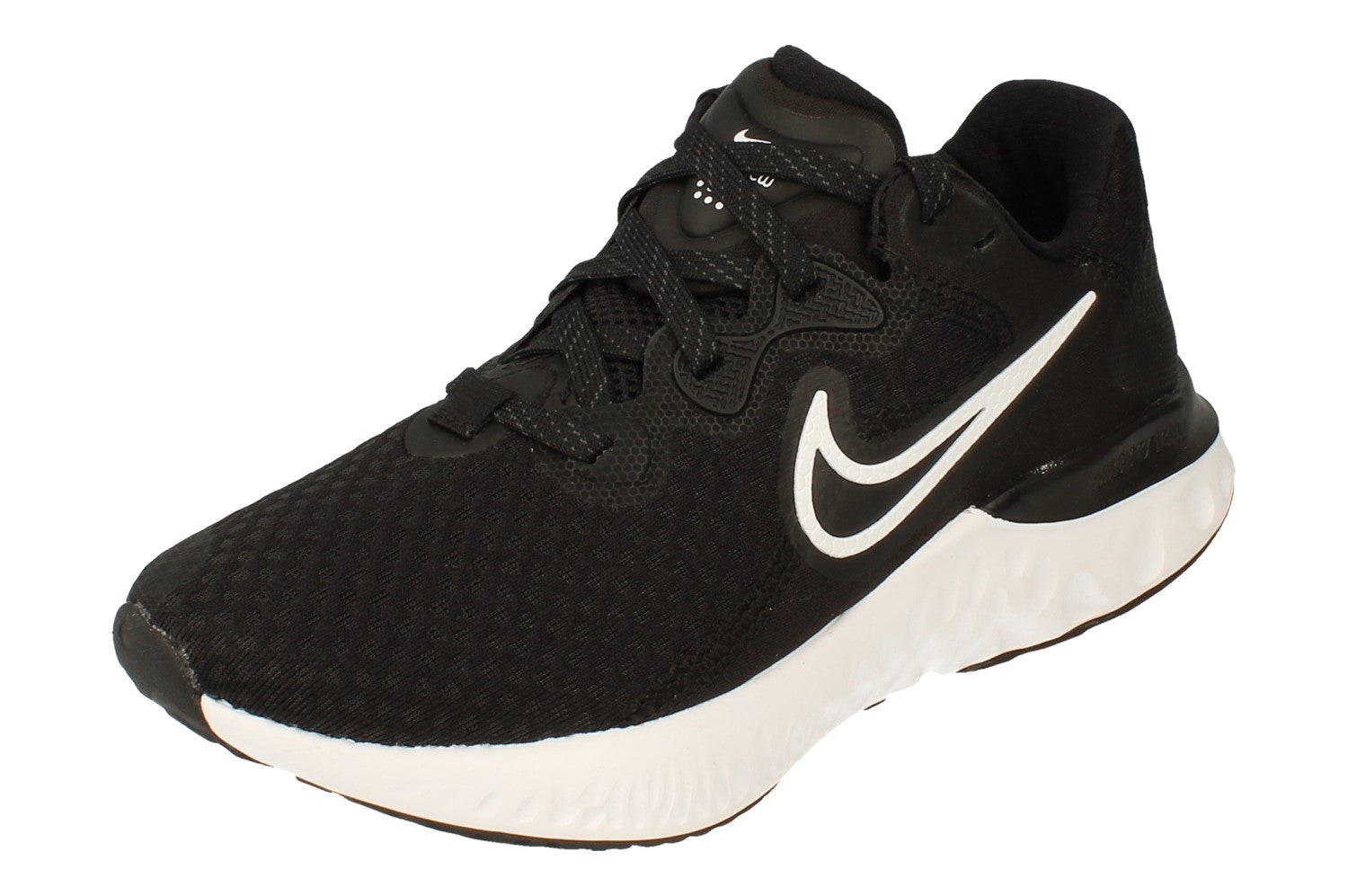 Nike Women's Black/White/Dark Renew Run 2 Cu3505 005 - Uk 3 | Us 5.5 | Eu 36