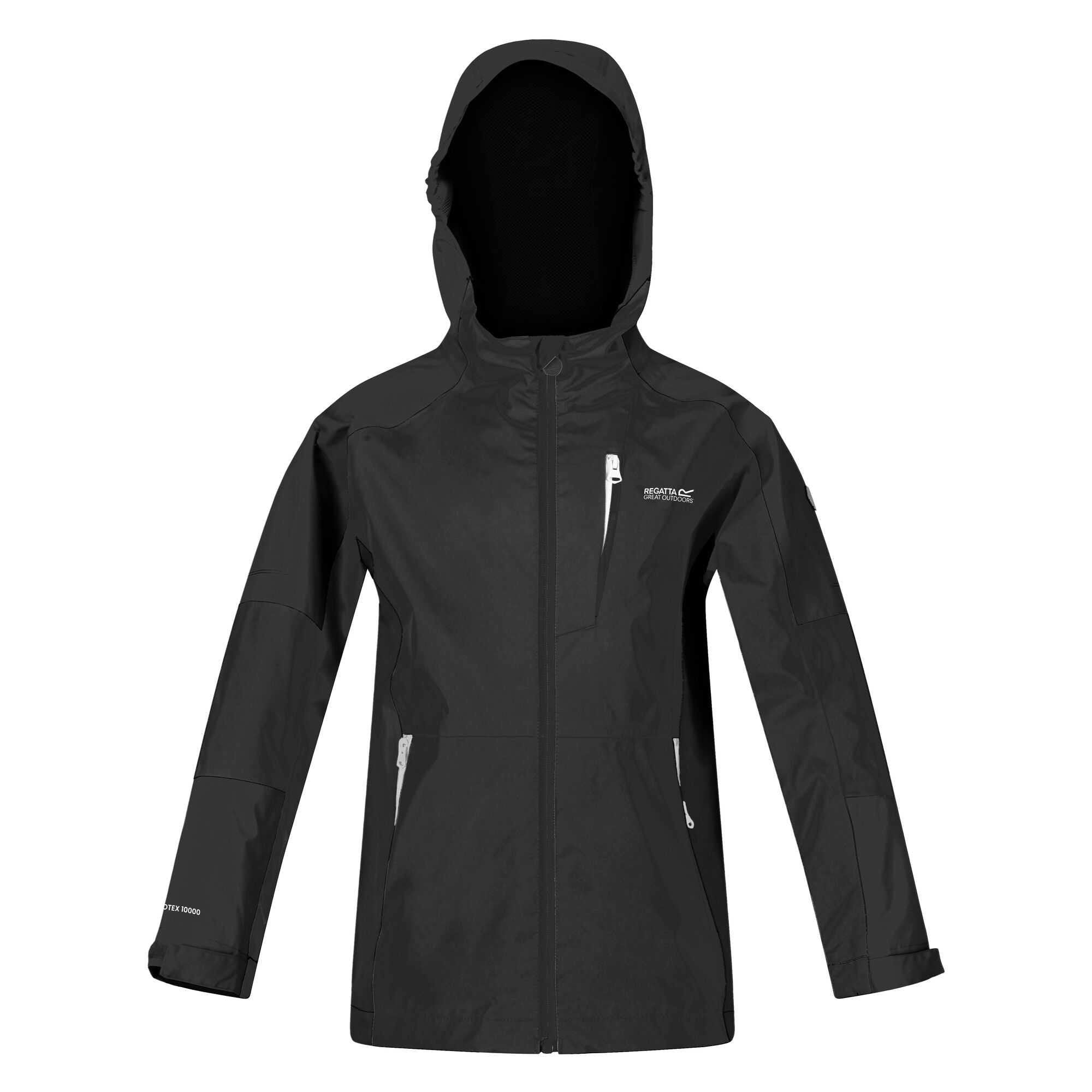 Regatta Black Kids Calderdale Ii Waterproof Jacket - 3-4 Years - 100% Polyester