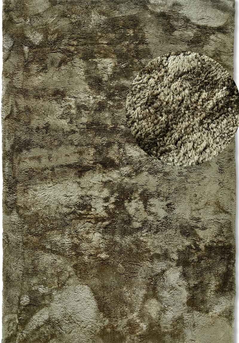 Rackhams Green High Pile Rug Calida – Ultra-Soft Plain - 80X150 Cm
