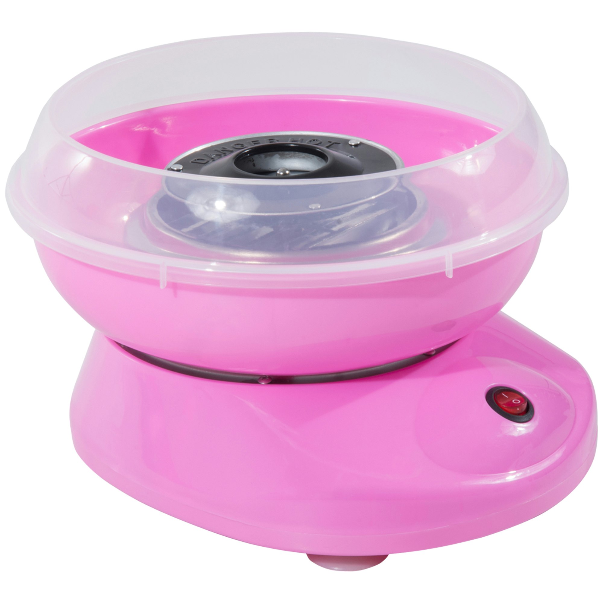 Homcom Pink Cotton Candy Machine Electric Gadgetry Floss Sugar Equipment - 27Cm X 26Cm X 18 Cm