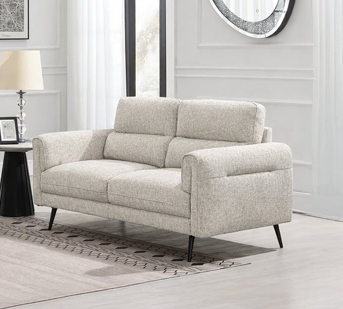 Black Newtown 2 Seater Sofa - Moss
