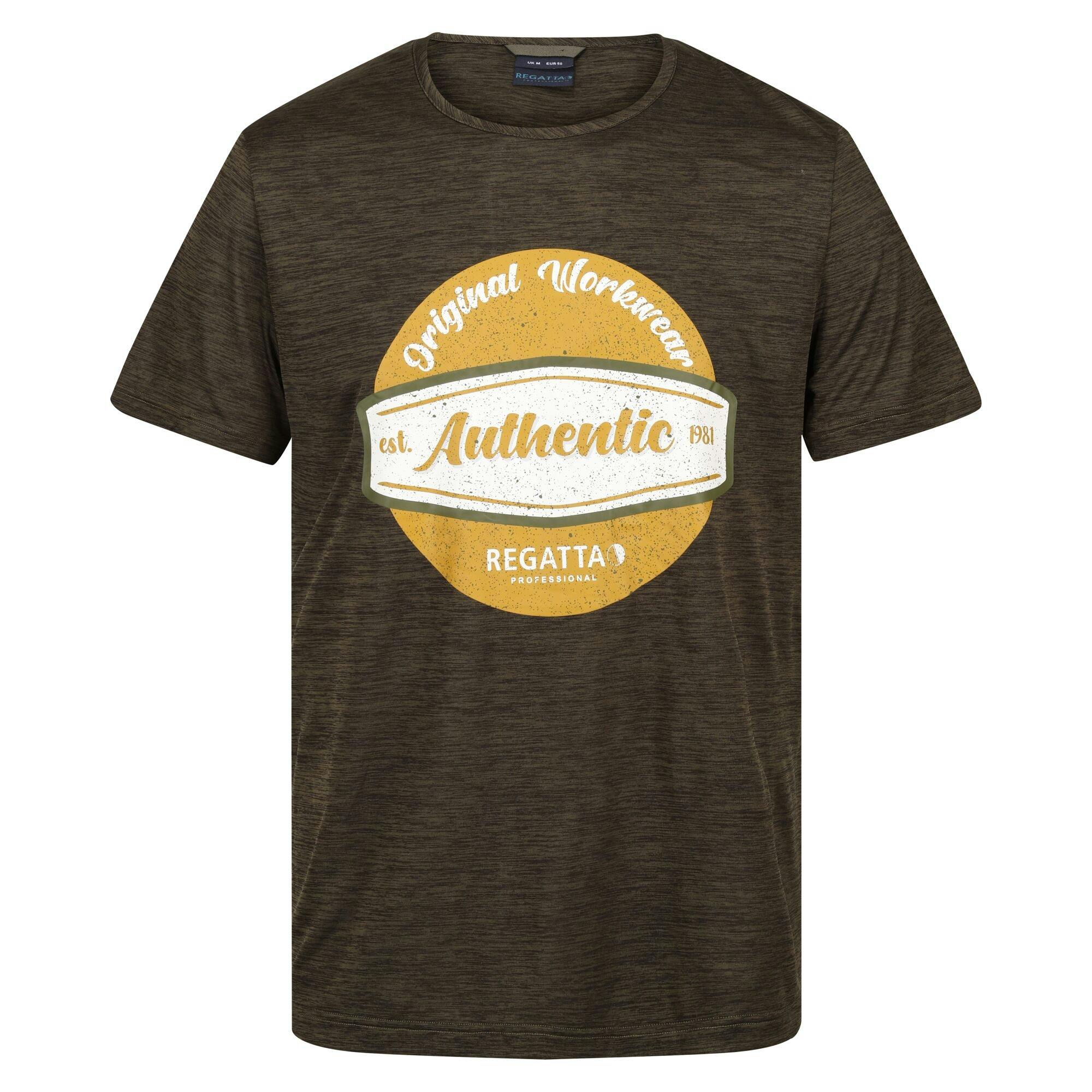 Regatta - Men - T-Shirt - Moisture Wicking - Green - Image 3