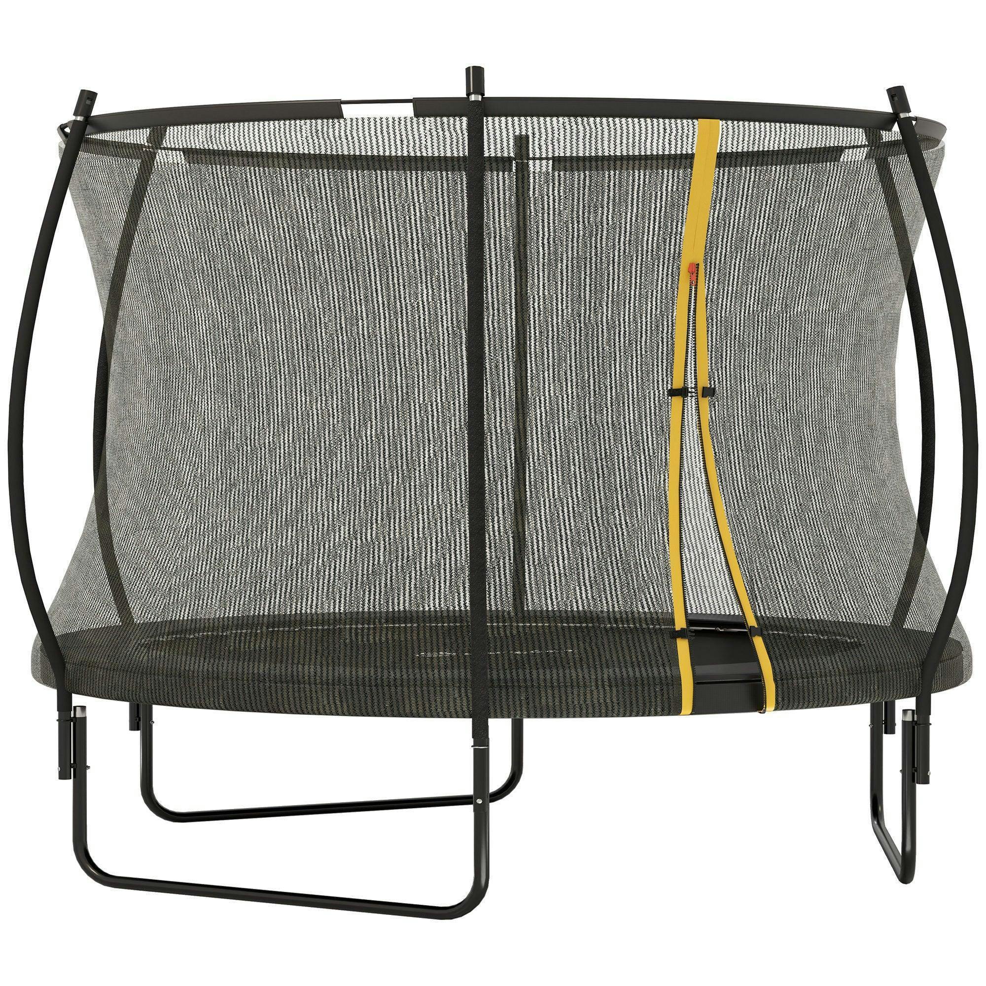 8ft Trampoline with Enclosure & Spring Cover - - Image 5