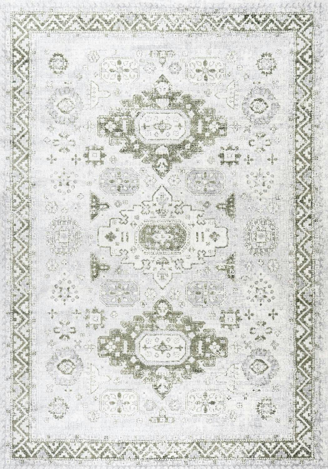 Rackhams Green Montana Abstract Rug | 4050 - 200X290 Cm