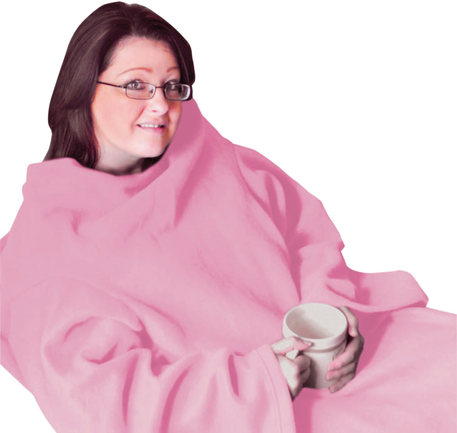 Aidapt Pink Sleeved Fleece Blanket
