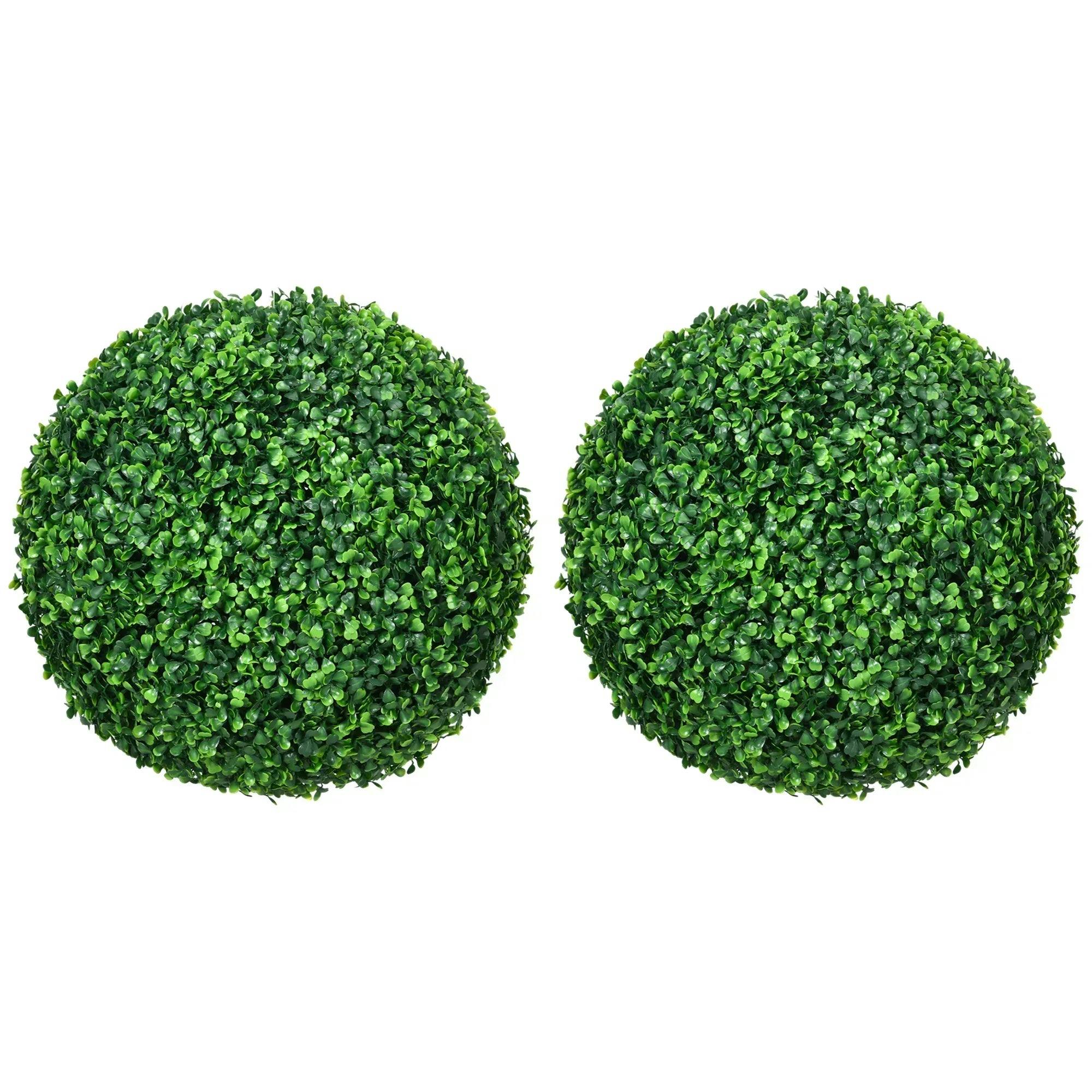 Portland Artificial Boxwood Topiary Ball Set - 2 Pack - Image 7