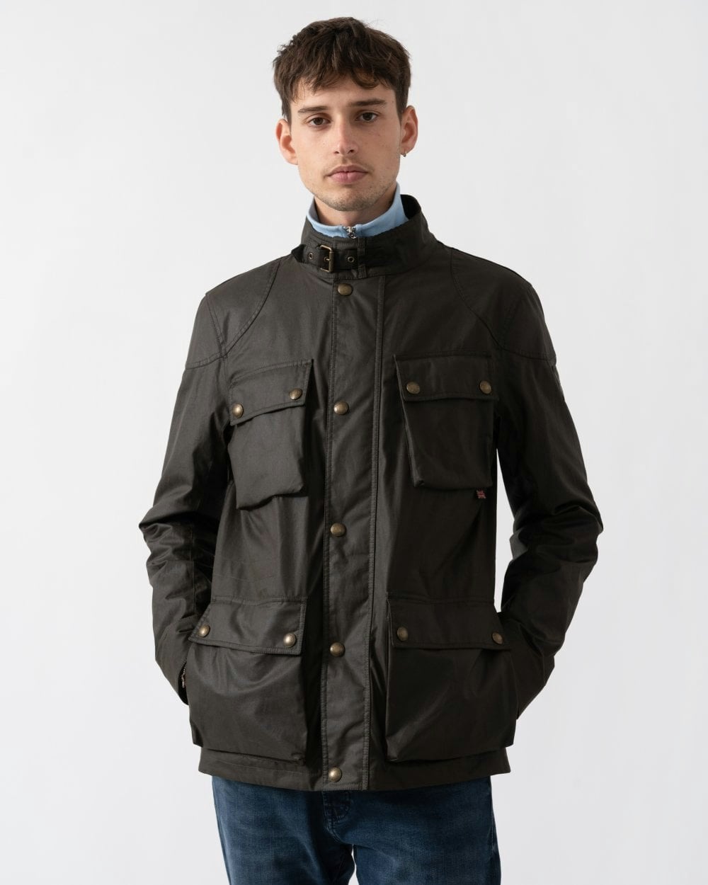 Belstaff Men's Fieldmaster Jacket - Faded Olive - Faded Olive - Uk42 Eu52 Us42