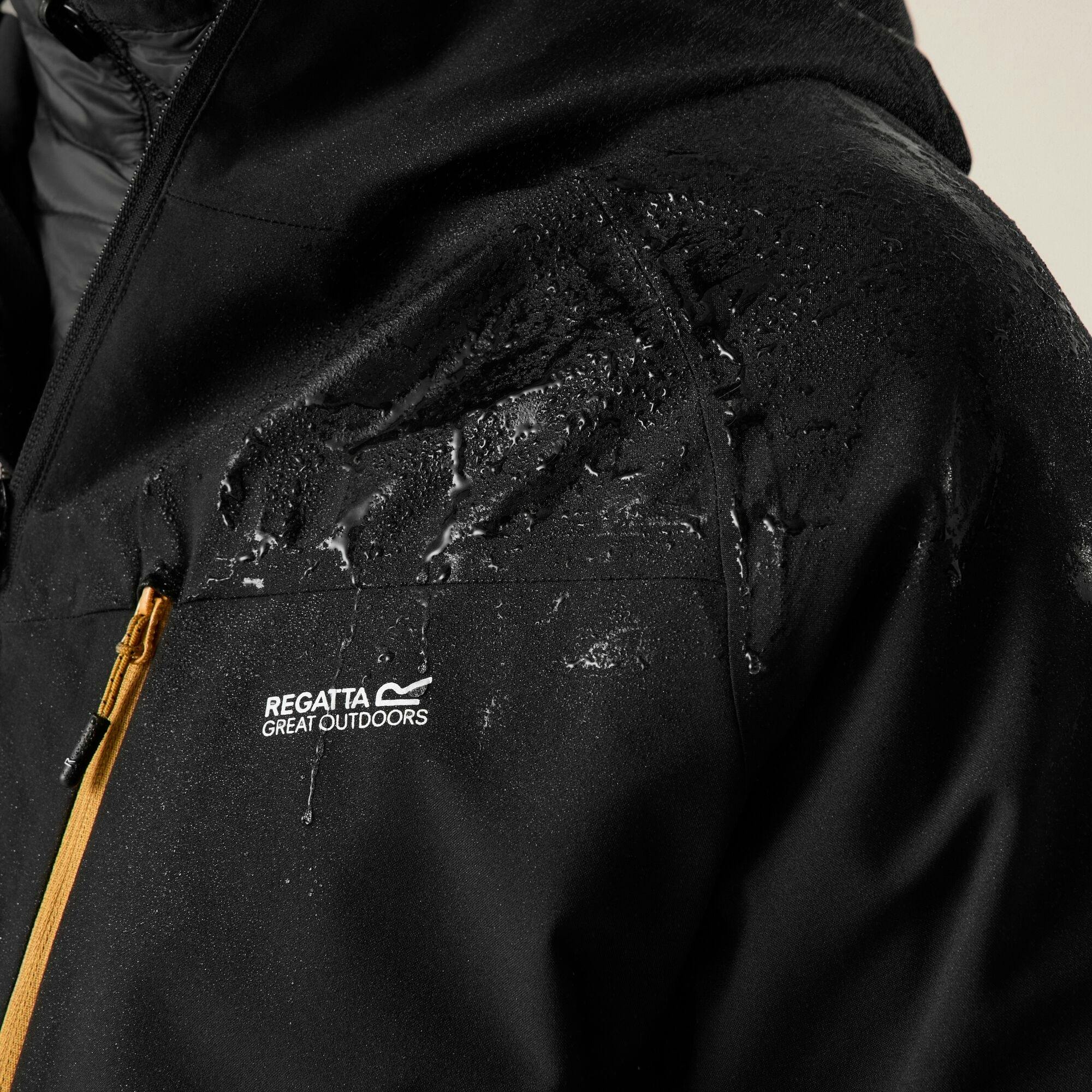Regatta Men's Black/Brown Wentwood 3 In 1 Jacket - /Wood - S - /Wood - 100% Polyamide