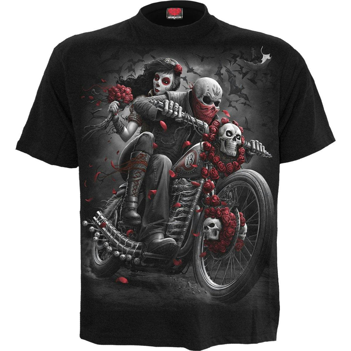 Spiral Direct Black Dotd Bikers - T-Shirt - M - Digital