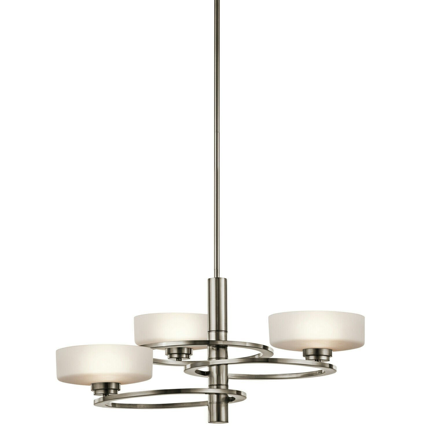 Rackhams Light Bulb Chandelier Hanging Pendant Classic Pewter Led G9 3.5W Bulb Size 3