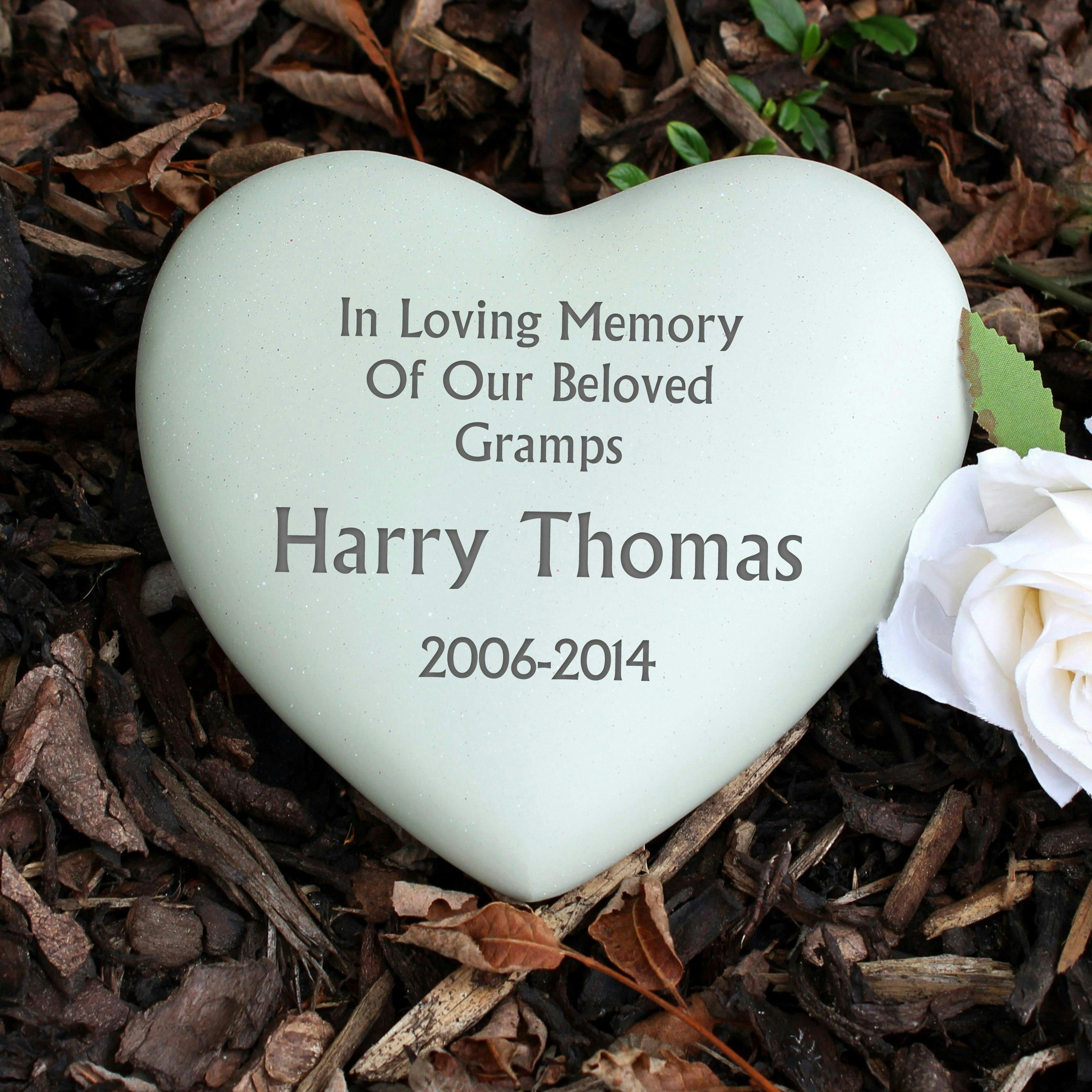 Personalised Memento Company Personalised Heart Memorial