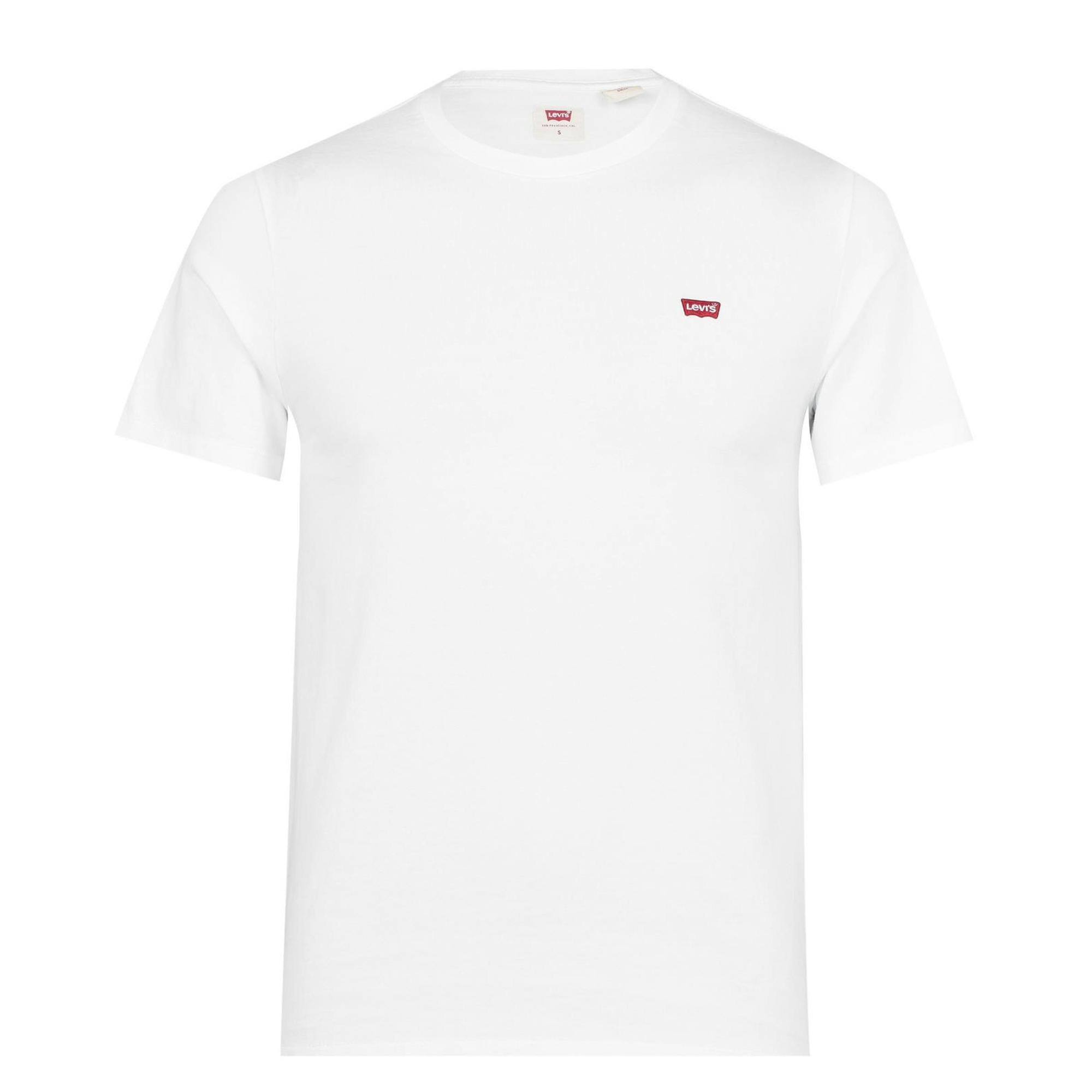 Levis Men's White Original Batwing Logo T-Shirt - L - 100% Mixed