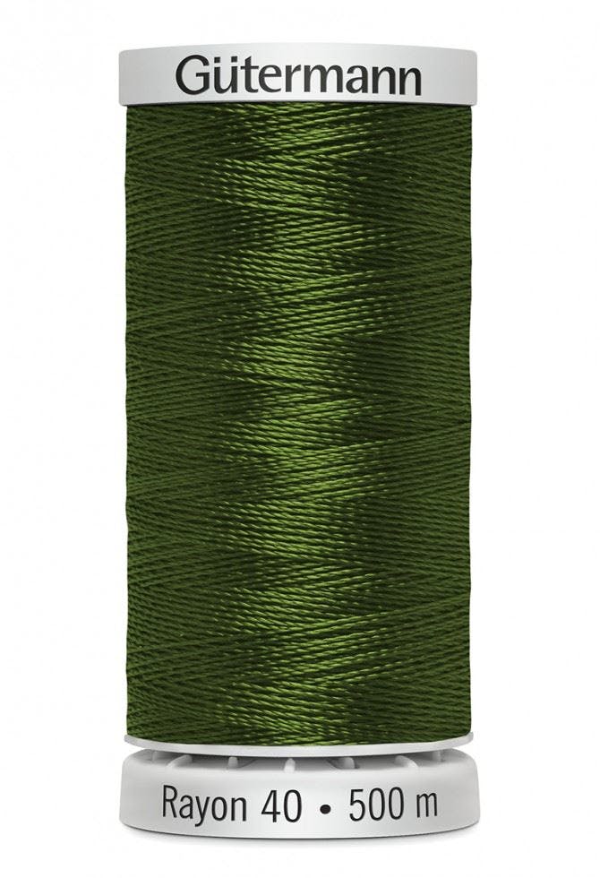 Gutermann No 40 Sulky Rayon Embroidery Thread 500M Rayon Thread Suitable For Embroidery - 1176 - 500 Metres