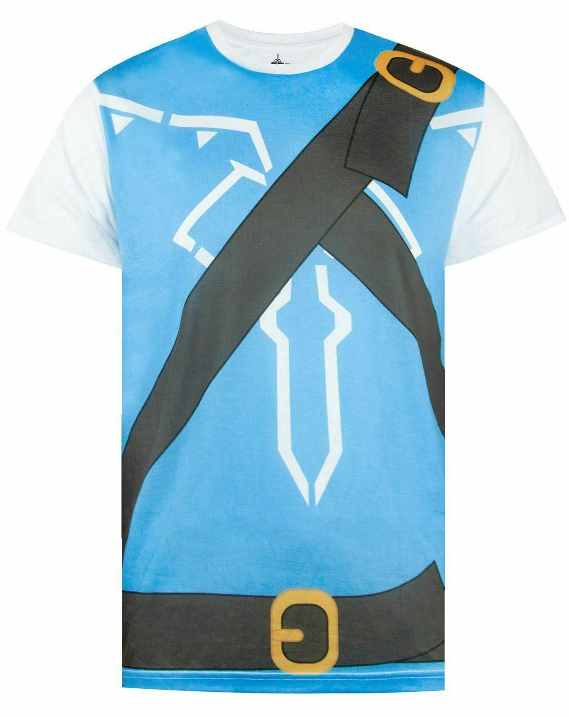 Vanilla Underground Men's Blue Nintendo Link Short Sleeved T-Shirt - XX-Large