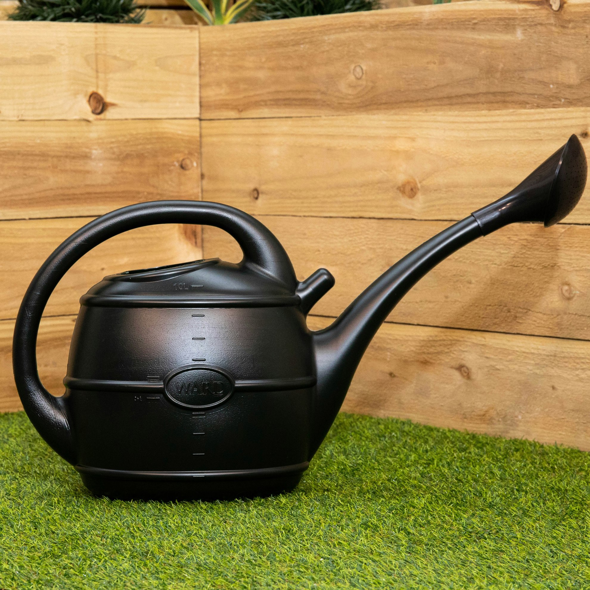 Rackhams Green 10L Garden Patio Ward Watering Can With Rose