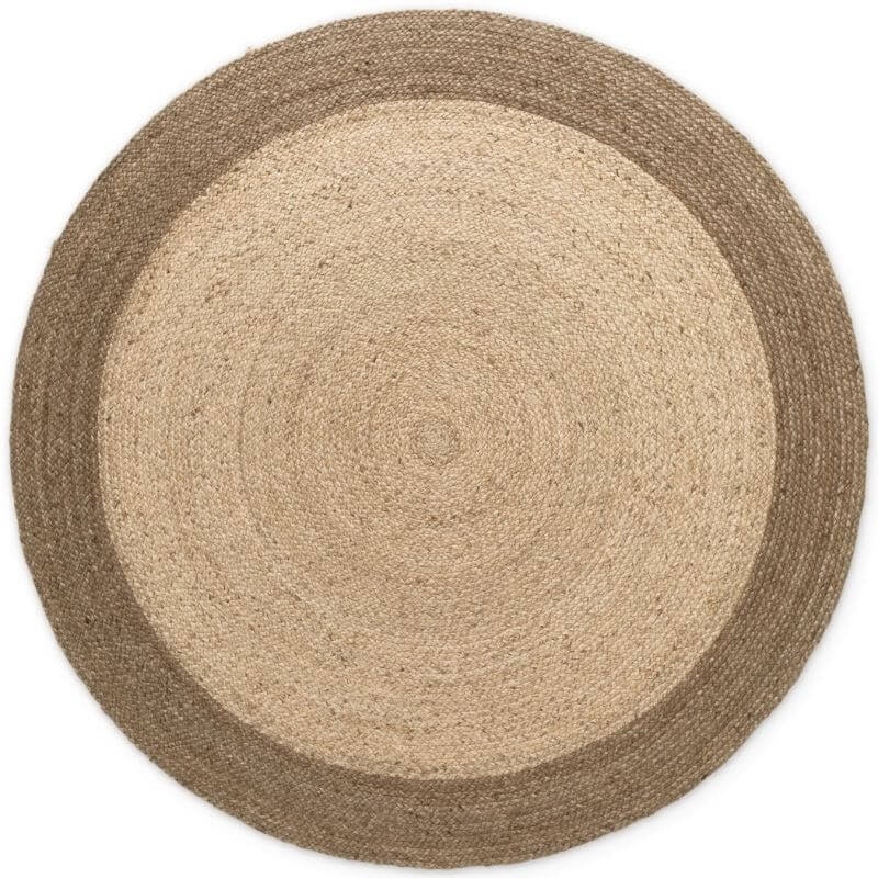 Rackhams Brown Jutta Natural Round Jute Rug - Ø 200 Cm