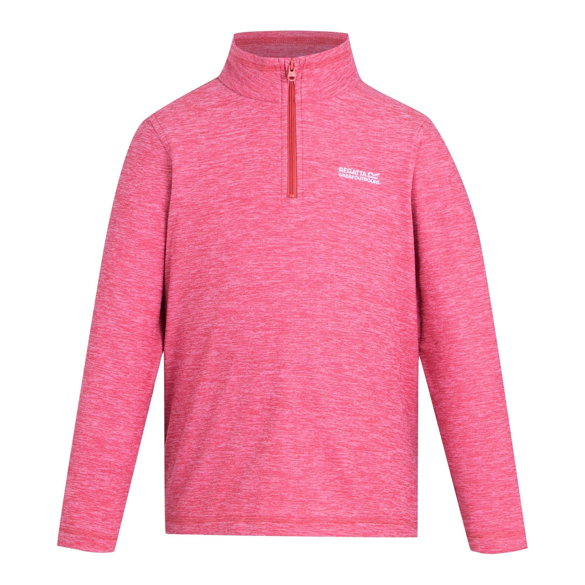 Regatta Childrens/Kids Hot Shot Quarter Zip Fleece Top - Pop - 13 Years - Pop