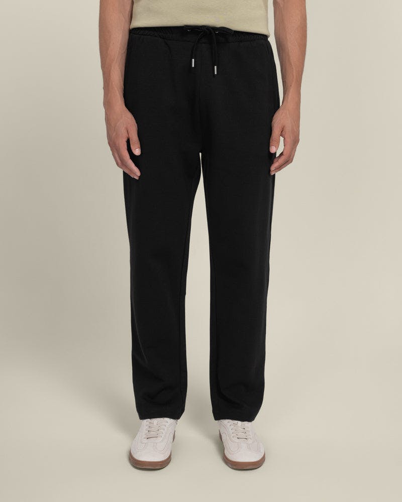 Larsson & Co Black Stege - Interlock Smart Jogger - L
