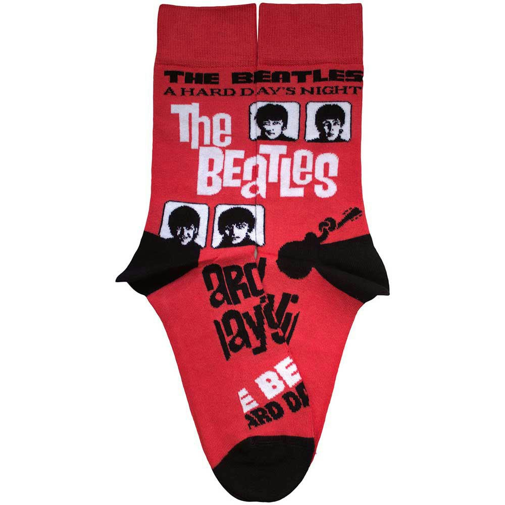 Paradiso Clothing Unisex Red The Beatles A Hard Days Night Ankle Socks