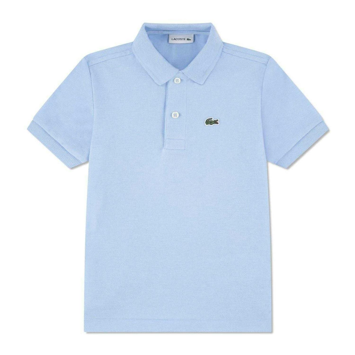 Lacoste Boys Blue Pique Polo Shirt - 12 Years - 100% Mixed
